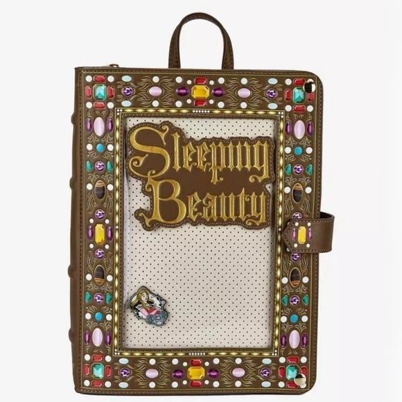 Loungefly Handbags - Loungefly Sleeping Beauty Pin Collector Backpack